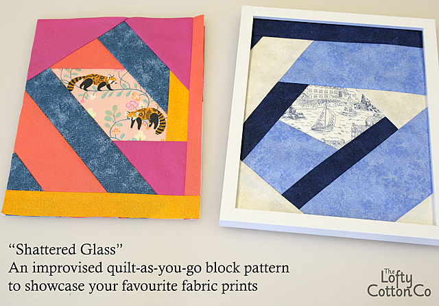 Shattered glass patchwork pictures textile