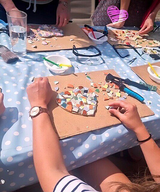 Art Wilding Trail.  Mosaic, felting and tile workshops