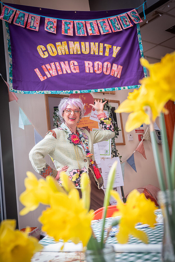 Val and the Community Living Room