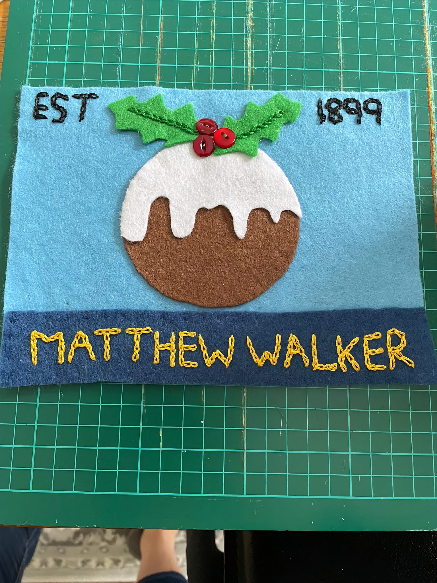 Christmas Pudding  by Heanor sewing  group 