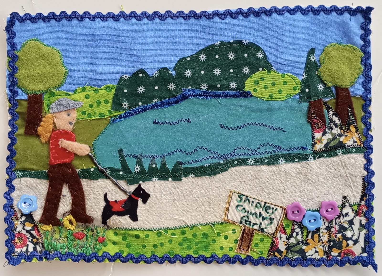 Shipley Country Park by Sarah Wood, Heanor Sewing Group