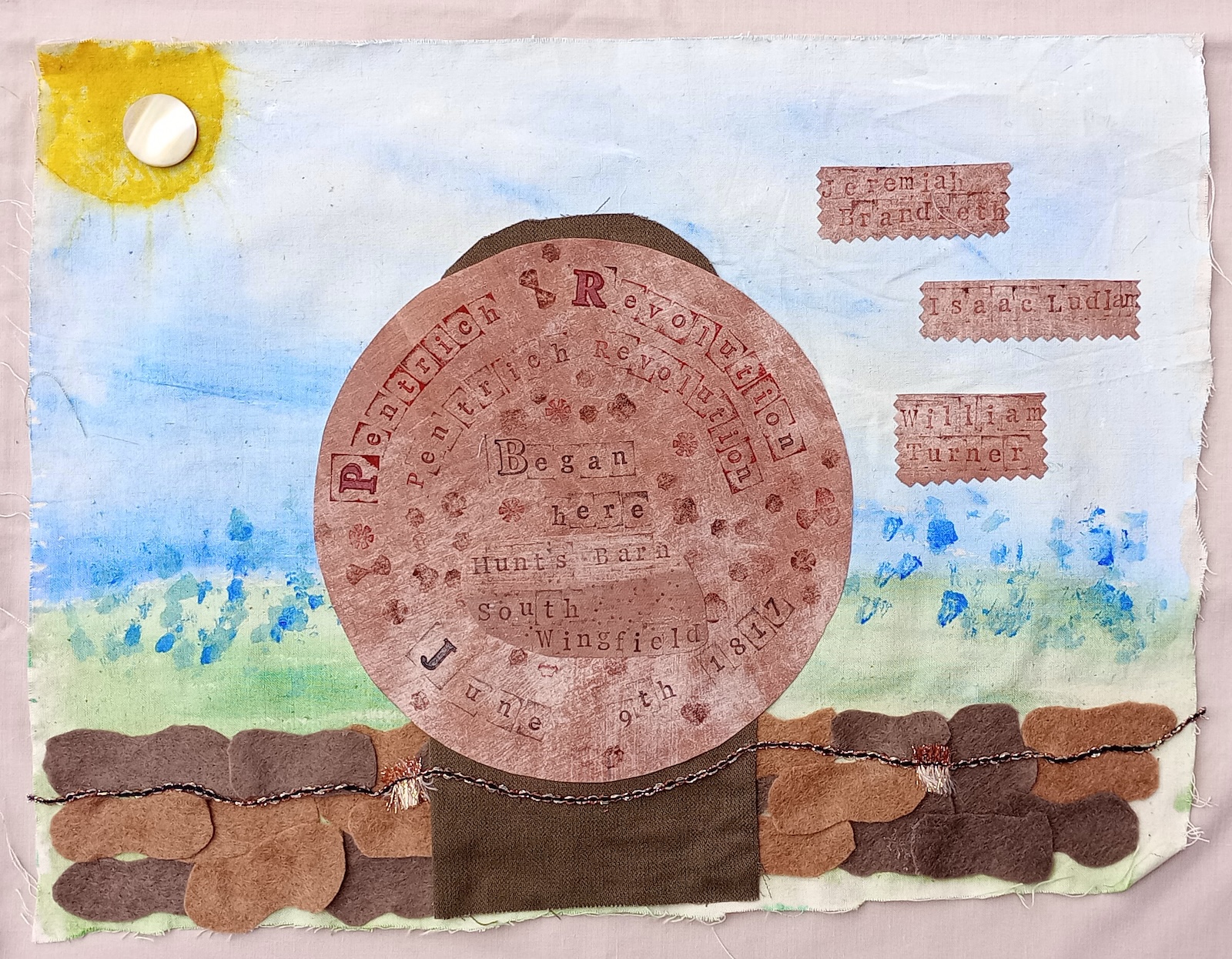 Pentrich Revolution Began Here by Tracy Murden, Heanor Library Craft Group