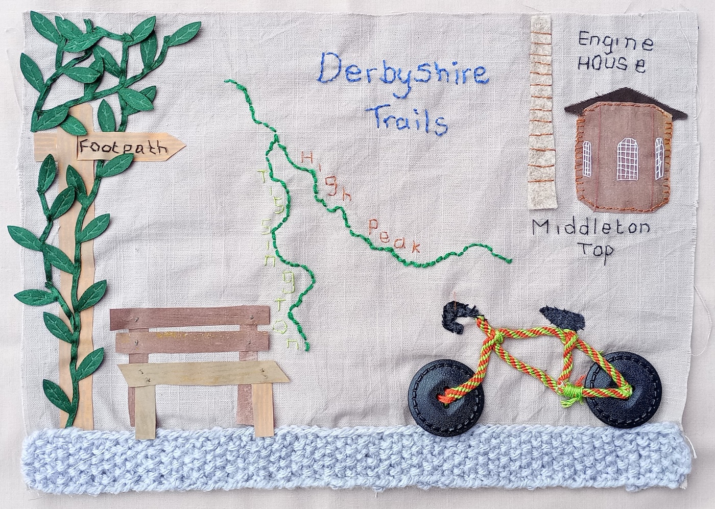 Walking in Derbyshire by Jayne Birkin, Heanor Library Craft Group