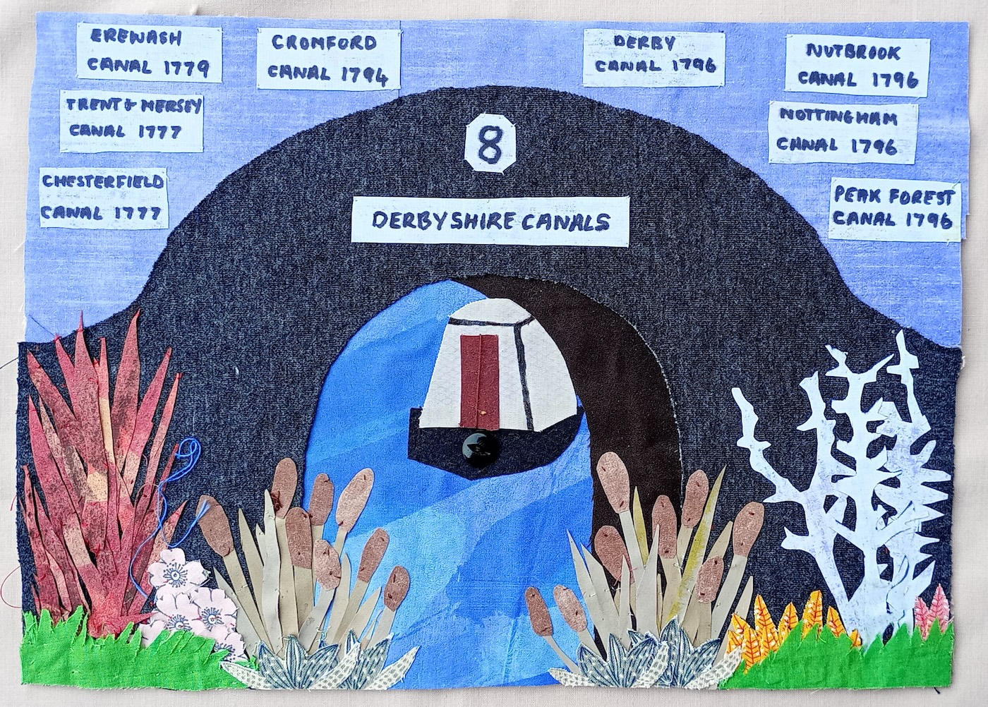 Canal history in Derbyshire by Linda Lilley, Heanor Library Craft Group
