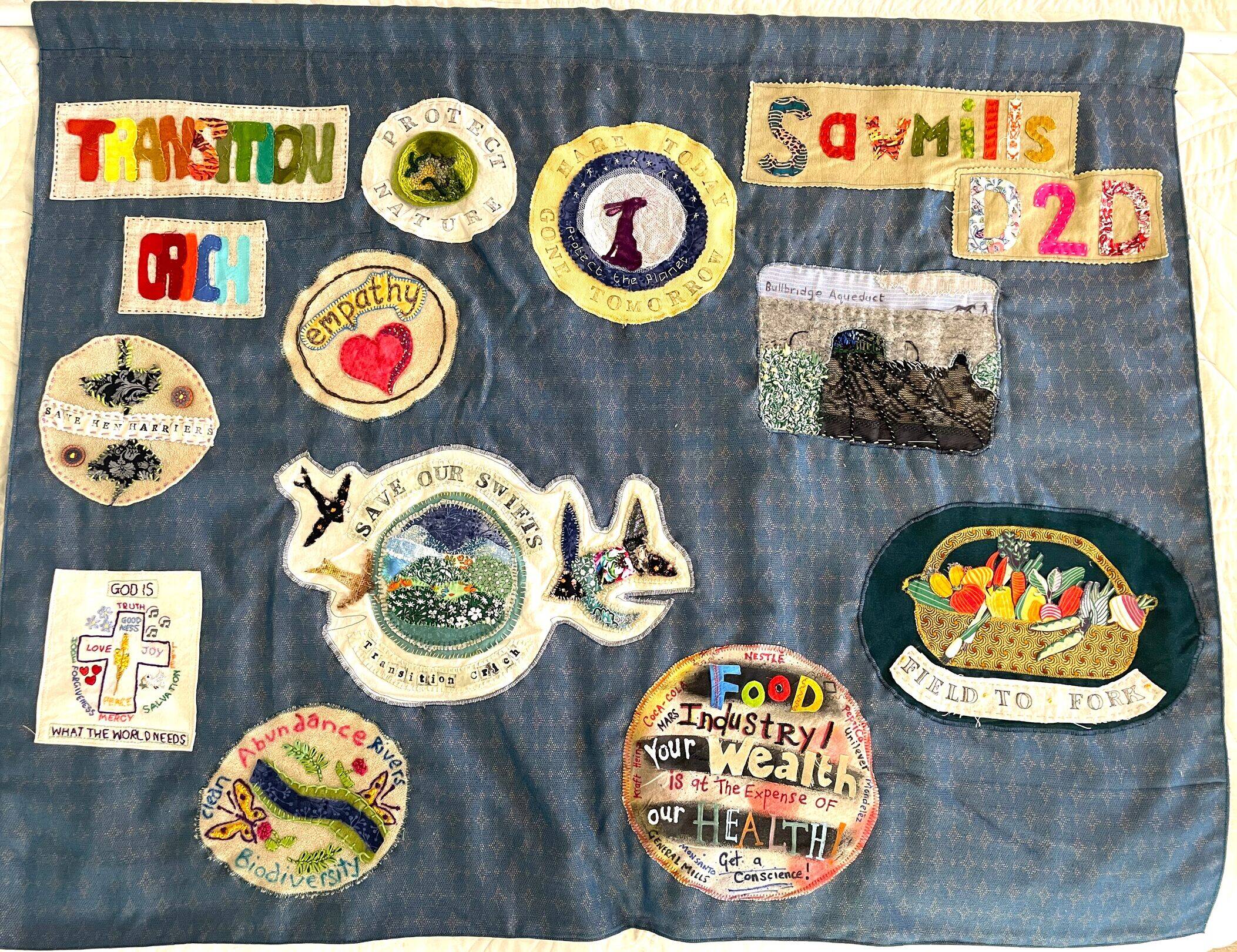 Banner of Possibility 1 by Transition Crich and Sawmills Dare to Dream Groups